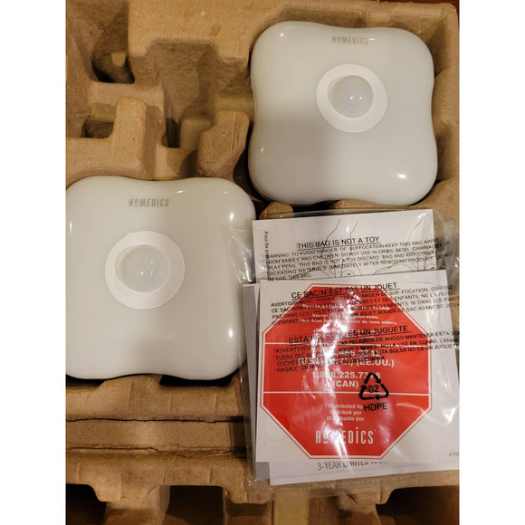 2 Pack  Homedics Wall Plug In Night Light Personal Air Sanitizer - Picture 4 of 5